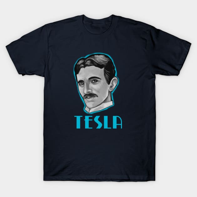 Nikola Tesla T-Shirt by ckrickett